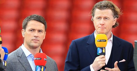 Former Liverpool players Michael Owen and Steve McManaman