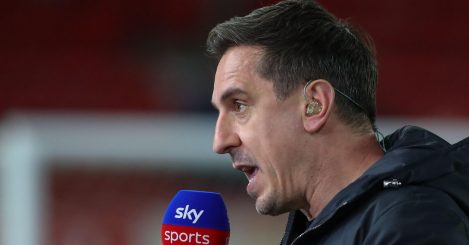 ‘If he was even half decent’ – Neville claims Liverpool star would be ‘one of greatest’ if he did ‘basics’